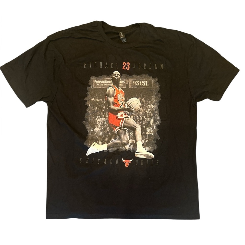 GILDAN, Michael Jordan SoftStyle Shirt, XL, 30in Length,‎ Pit to Pit 23in, Black